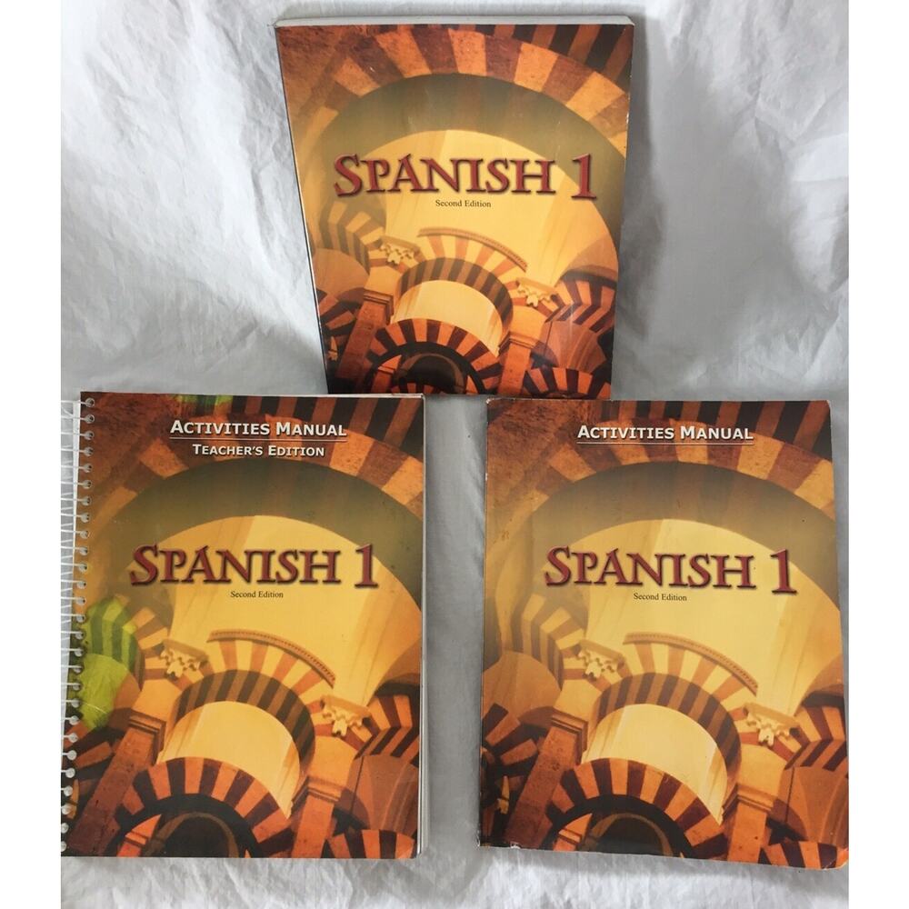 Bob Jones University Spanish Hi School Set 3 Books Homeschool